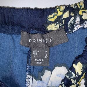 DARK BLUE FLORAL OFF SHOULDER DRESS